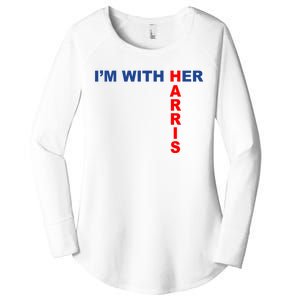 IM With Her Kamala 2024 Women's Perfect Tri Tunic Long Sleeve Shirt