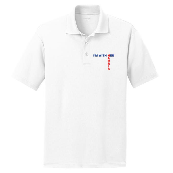 IM With Her Kamala 2024 PosiCharge RacerMesh Polo