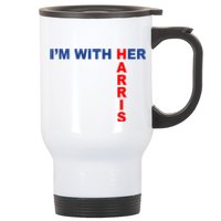 IM With Her Kamala 2024 Stainless Steel Travel Mug