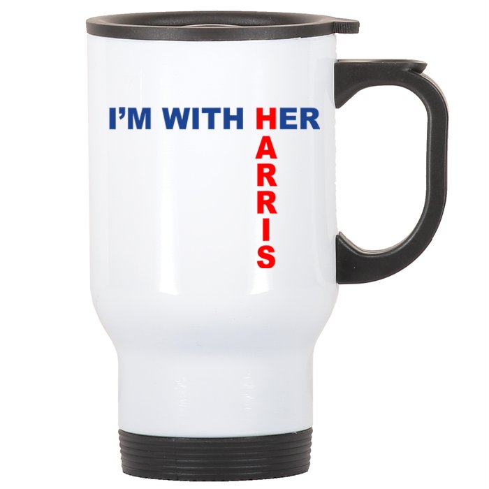 IM With Her Kamala 2024 Stainless Steel Travel Mug