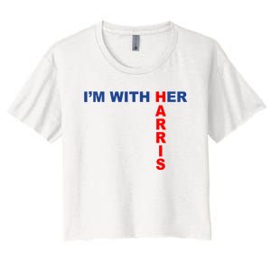 IM With Her Kamala 2024 Women's Crop Top Tee