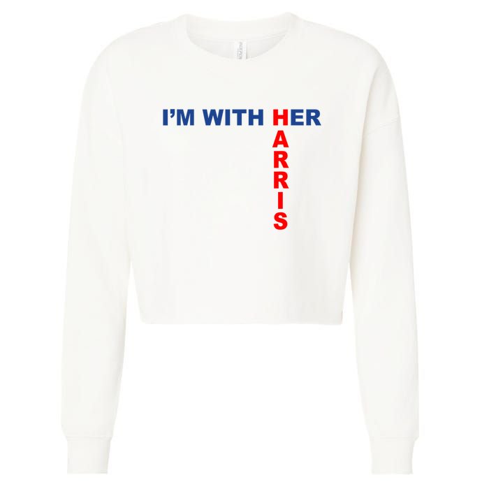 IM With Her Kamala 2024 Cropped Pullover Crew