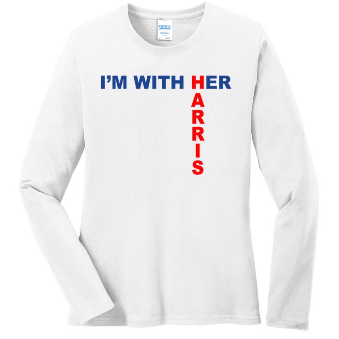 IM With Her Kamala 2024 Ladies Long Sleeve Shirt