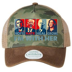 IM With Her Kamala Vote For 2024 President Kamalaharris Legacy Tie Dye Trucker Hat