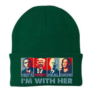 IM With Her Kamala Vote For 2024 President Kamalaharris Knit Cap Winter Beanie