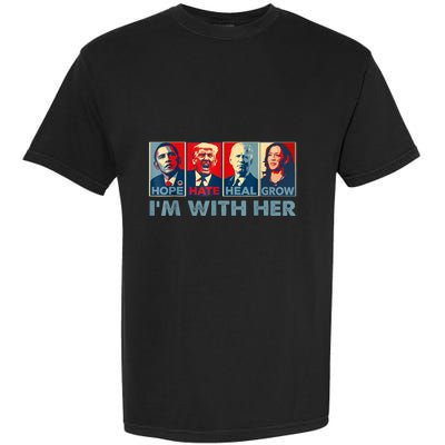 IM With Her Kamala Vote For 2024 President Kamalaharris Garment-Dyed Heavyweight T-Shirt