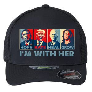 IM With Her Kamala Vote For 2024 President Kamalaharris Flexfit Unipanel Trucker Cap