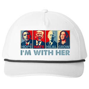 IM With Her Kamala Vote For 2024 President Kamalaharris Snapback Five-Panel Rope Hat