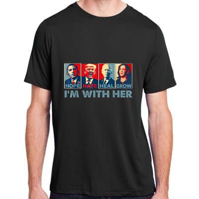 IM With Her Kamala Vote For 2024 President Kamalaharris Adult ChromaSoft Performance T-Shirt