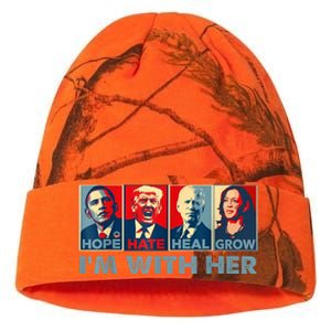 IM With Her Kamala Vote For 2024 President Kamalaharris Kati Licensed 12" Camo Beanie