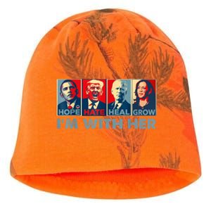 IM With Her Kamala Vote For 2024 President Kamalaharris Kati - Camo Knit Beanie