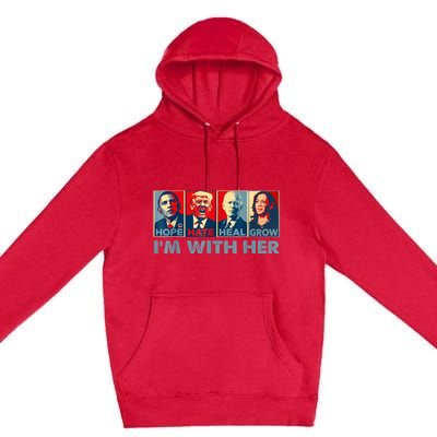 IM With Her Kamala Vote For 2024 President Kamalaharris Premium Pullover Hoodie