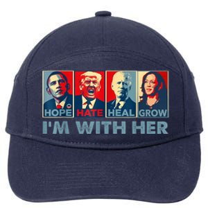 IM With Her Kamala Vote For 2024 President Kamalaharris 7-Panel Snapback Hat