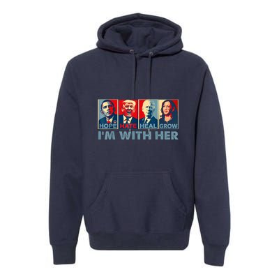 IM With Her Kamala Vote For 2024 President Kamalaharris Premium Hoodie