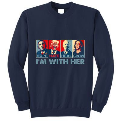 IM With Her Kamala Vote For 2024 President Kamalaharris Tall Sweatshirt