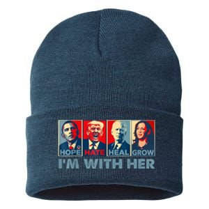 IM With Her Kamala Vote For 2024 President Kamalaharris Sustainable Knit Beanie