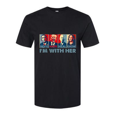 IM With Her Kamala Vote For 2024 President Kamalaharris Softstyle CVC T-Shirt