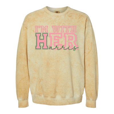 IM With Her Kamala Vote For 2024 President Kamala Harris Colorblast Crewneck Sweatshirt