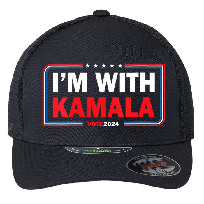 IM With Her Kamala Vote For 2024 President Kamalaharris Flexfit Unipanel Trucker Cap