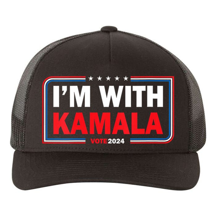 IM With Her Kamala Vote For 2024 President Kamalaharris Yupoong Adult 5-Panel Trucker Hat