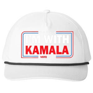 IM With Her Kamala Vote For 2024 President Kamalaharris Snapback Five-Panel Rope Hat