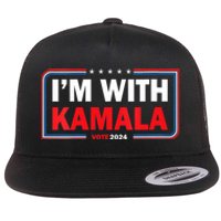 IM With Her Kamala Vote For 2024 President Kamalaharris Flat Bill Trucker Hat