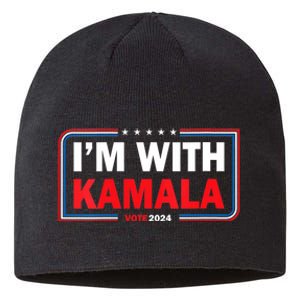 IM With Her Kamala Vote For 2024 President Kamalaharris Sustainable Beanie