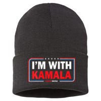 IM With Her Kamala Vote For 2024 President Kamalaharris Sustainable Knit Beanie