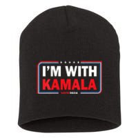 IM With Her Kamala Vote For 2024 President Kamalaharris Short Acrylic Beanie