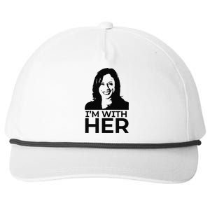 IM With Her Kamala Vote For 2024 President Kamala Harris Snapback Five-Panel Rope Hat