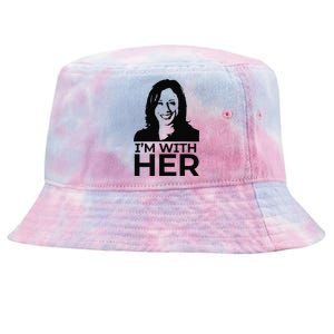 IM With Her Kamala Vote For 2024 President Kamala Harris Tie-Dyed Bucket Hat