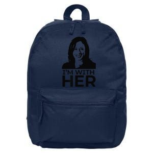 IM With Her Kamala Vote For 2024 President Kamala Harris 16 in Basic Backpack