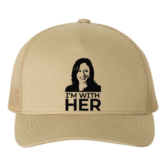 IM With Her Kamala Vote For 2024 President Kamala Harris Yupoong Adult 5-Panel Trucker Hat