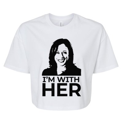 IM With Her Kamala Vote For 2024 President Kamala Harris Bella+Canvas Jersey Crop Tee