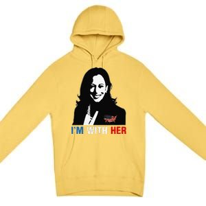 IM With Her Kamala Vote For 2024 President Kamala Harris Premium Pullover Hoodie