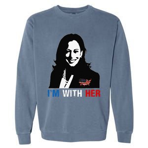 IM With Her Kamala Vote For 2024 President Kamala Harris Garment-Dyed Sweatshirt