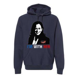 IM With Her Kamala Vote For 2024 President Kamala Harris Premium Hoodie