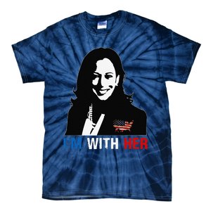 IM With Her Kamala Vote For 2024 President Kamala Harris Tie-Dye T-Shirt