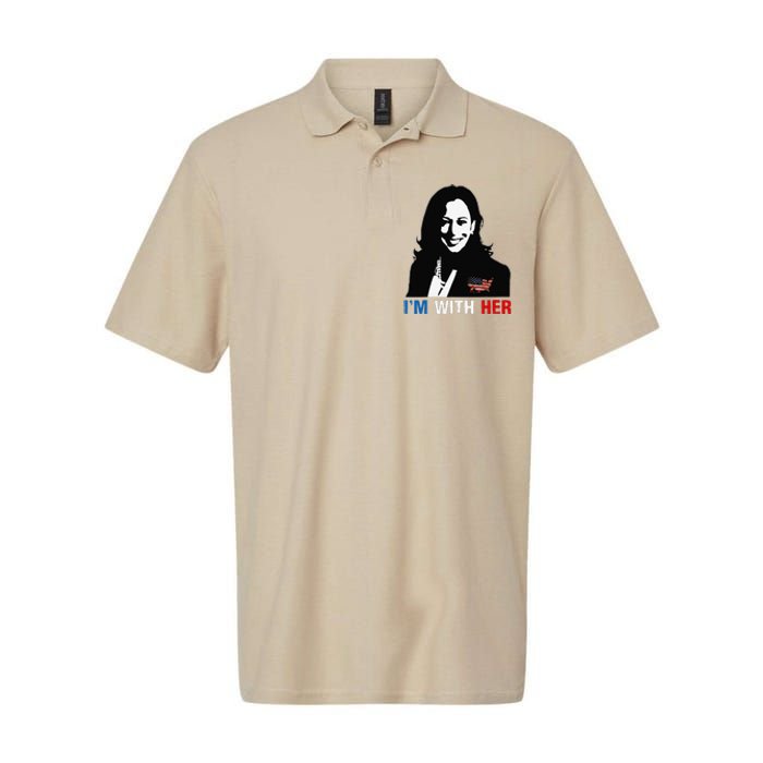 IM With Her Kamala Vote For 2024 President Kamala Harris Softstyle Adult Sport Polo