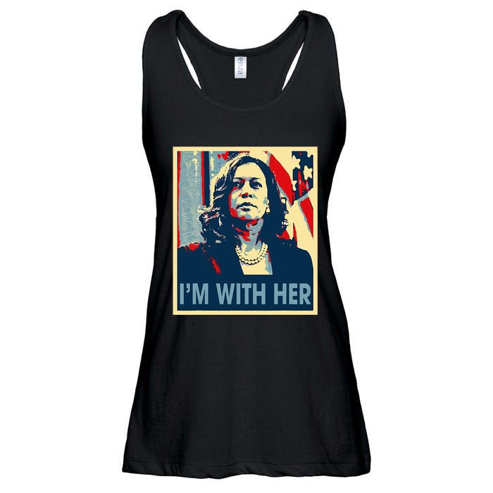 IM With Her Kamala Vote For 2024 President Kamalaharris Ladies Essential Flowy Tank