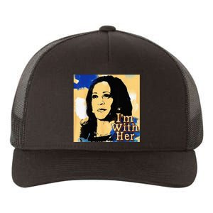 Im With Her Kamala Vote For 2024 President Kamala Harris Yupoong Adult 5-Panel Trucker Hat