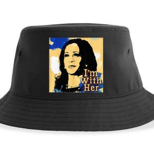 Im With Her Kamala Vote For 2024 President Kamala Harris Sustainable Bucket Hat