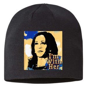 Im With Her Kamala Vote For 2024 President Kamala Harris Sustainable Beanie