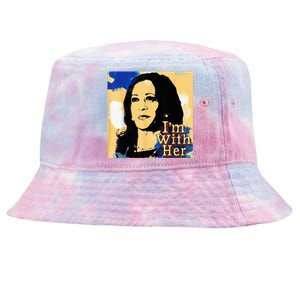 Im With Her Kamala Vote For 2024 President Kamala Harris Tie-Dyed Bucket Hat