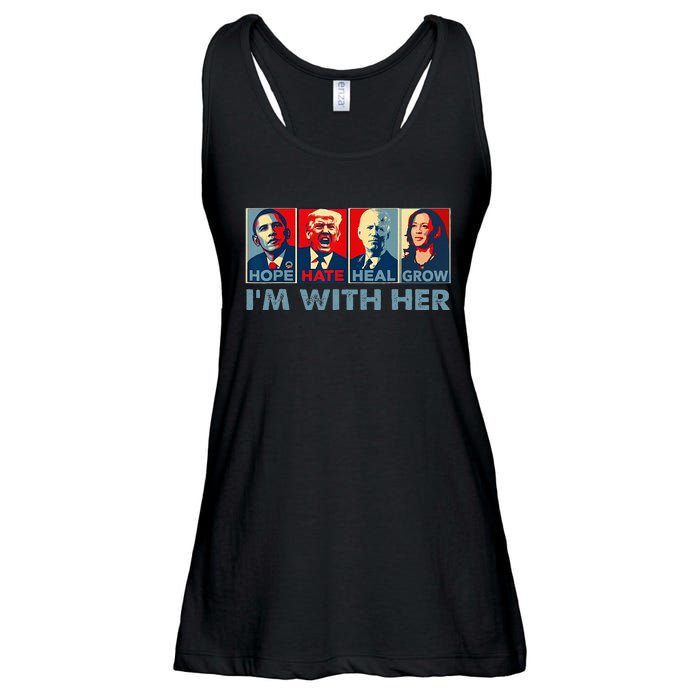 Im With Her Kamala Vote For 2024 President Kamala Harris Ladies Essential Flowy Tank