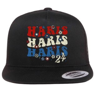 Im With Her Kamala Vote For 2024 President Kamala Harris Flat Bill Trucker Hat