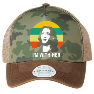 Im With Her Kamala Vote For 2024 President Kamala Harris Legacy Tie Dye Trucker Hat