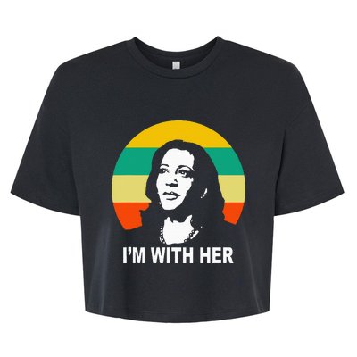 Im With Her Kamala Vote For 2024 President Kamala Harris Bella+Canvas Jersey Crop Tee