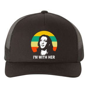 Im With Her Kamala Vote For 2024 President Kamala Harris Yupoong Adult 5-Panel Trucker Hat