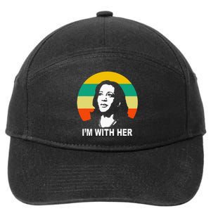 Im With Her Kamala Vote For 2024 President Kamala Harris 7-Panel Snapback Hat